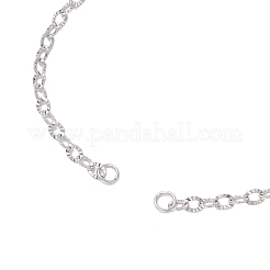 Изготовление браслета-цепочки из текстурированной нержавеющей стали 304&nbsp;AJEW-JB01342-02