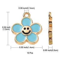 Подвески из эмали и сплава&nbsp;ENAM-YW0002-25C