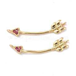 Латунные микро проложить кубического циркония подвески&nbsp;ZIRC-P092-030G-RS