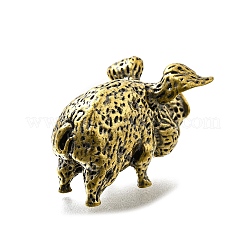 Латунная статуэтка свиньи для украшения стола в гостиной&nbsp;DJEW-Q008-05AB