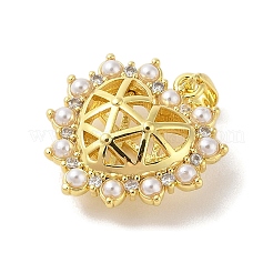 Покрытие стойки латунь прозрачный кубический цирконий абс жемчужные подвески&nbsp;KK-S380-12G