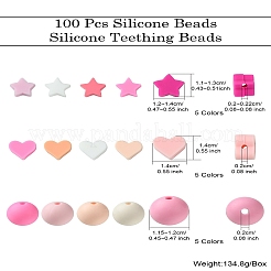 100 шт. Силиконовые бусины&nbsp;SIL-CJ0001-66