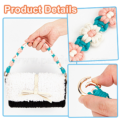 2 шт. хлопковый ремешок для запястья с цветочным узором&nbsp;HJEW-BBC0001-10B