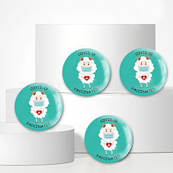 Брошь из белой жести&nbsp;JEWB-WH0012-036