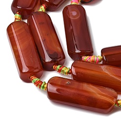 Натуральный красный агат бисер нитей&nbsp;G-H342-B01-01