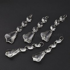 Прозрачные стеклянные подвески для штор&nbsp;X-GLAA-WH0002-02