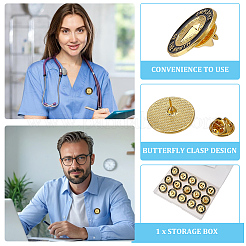 24 шт. эмалированная булавка с положительным вознаграждением и поощрением в виде слова «звезда»&nbsp;JEWB-CP0001-48A