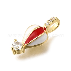 Латунные микро проложить кубического циркония подвески&nbsp;KK-U072-15G