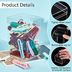 Прозрачные акриловые упаковочные коробки&nbsp;CON-WH0106-21