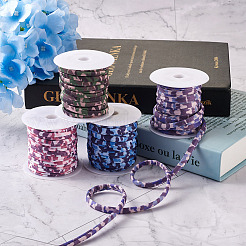 4 цветной плоский эластичный шнур из полиэстера&nbsp;EC-TA0001-03A