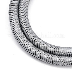 Гальванические нити из синтетических немагнитных гематитовых бусин&nbsp;G-H020-M01-26