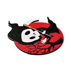 Большие подвески из дерева с односторонним принтом&nbsp;LS-WOOD-I010-09A