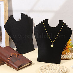 4 шт. бархатные подставки для ожерелий в форме бюста&nbsp;ODIS-CA0001-34