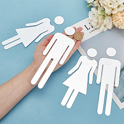 Акриловые наклейки для унитаза&nbsp;DIY-WH0569-66B-01