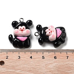 Подвески в виде щенков из непрозрачной смолы&nbsp;LS-RESI-R444-02C