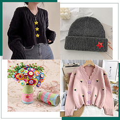 Пуговицы из смолы 300шт 5 цвета&nbsp;DIY-CY0002-22B