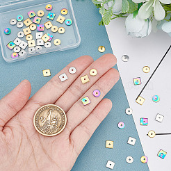 60 шт. 6-х стилевые ионно-покрытие (IP) 304 нержавеющая сталь разделительные бусины&nbsp;STAS-DC0004-97