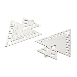 Подвески из нержавеющей стали 304 с травленым металлическим декором&nbsp;STAS-A113-02P