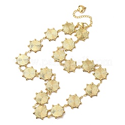 Женские ожерелья-цепочки Sun Link из нержавеющей стали 304&nbsp;NJEW-G178-14G