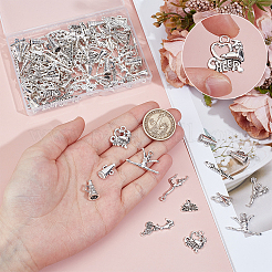 100 шт. 10 стиля серии «Черлидинг» подвески из сплава в тибетском стиле&nbsp;FIND-ME0001-65