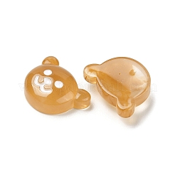 Кабошоны из полупрозрачной смолы с изображением животных&nbsp;RESI-M040-03