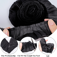 5 м двухслойная полиэстеровая плиссированная кружевная лента&nbsp;OCOR-CY0001-41A