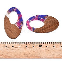 Подвески из прозрачной смолы и ореха&nbsp;RESI-T057-02G