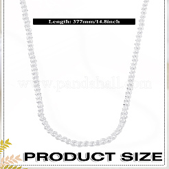 1 шт. ожерелья из граненых стеклянных бусин рондель для женщин&nbsp;NJEW-LP0007-05C