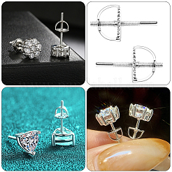 30 шт. Латунные гайки для ушей&nbsp;KK-BBC0019-92S