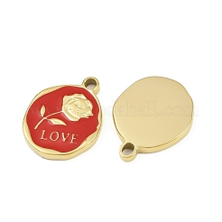 Подвески из нержавеющей стали 304 с эмалью&nbsp;STAS-P415-28G