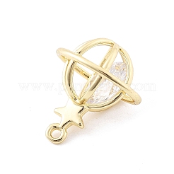 Латунные микропаве прозрачные кубические циркониевые подвески&nbsp;LS-KK-K371-32G