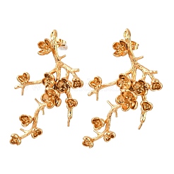 Латунь серьги&nbsp;EJEW-I324-01G