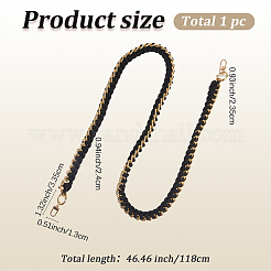 Ремни для сумок из акриловой цепи и полиэстерового плетеного шнура&nbsp;FIND-WH20033-020KCG-B