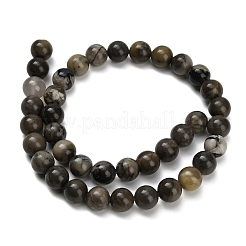 Нити бусин из натурального вулканического агата&nbsp;G-G305-A01-10mm