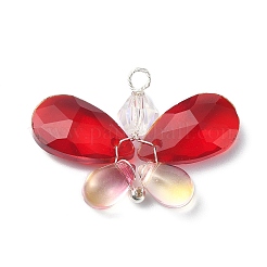 5шт 5 цветные стеклянные подвески&nbsp;PALLOY-TA00052