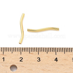 Латунные волнистые трубчатые бусины&nbsp;KK-H532-36A-G