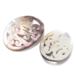 Кабошоны из натуральной раковины&nbsp;SHEL-L014-01