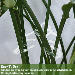 Акриловый фиксатор роста растений в форме листа&nbsp;DIY-WH0430-933A