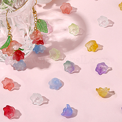 150 шт. 10-цветные прозрачные двухцветные стеклянные бусины&nbsp;GLAA-LT0001-04E