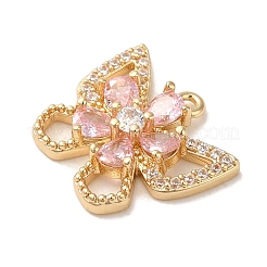 Латунные микропаве прозрачные кубические циркониевые подвески&nbsp;LS-KK-G499-08G