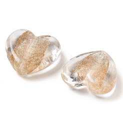 Сердца ручной работы Lampwork бисер&nbsp;LAMP-U003-01M
