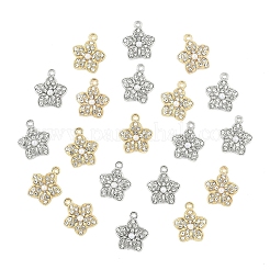 20шт 2 цвета подвески из сплава со стразами&nbsp;FIND-YW0010-37