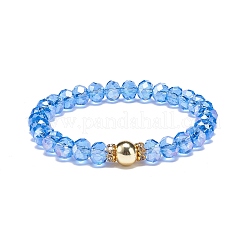 4 шт. 4 стильных браслета из бисера и стекла со стразами&nbsp;BJEW-JB08803