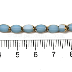 Стеклянные бусины с гальваническим покрытием &nbsp;EGLA-P061-02B-02