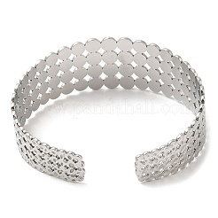 Браслеты-манжеты из нержавеющей стали 304&nbsp;BJEW-K267-01P