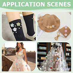 100 шт. тканевый цветок для одежды&nbsp;DIY-ME0002-05