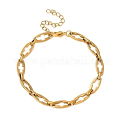 Браслеты-цепочки с полыми звеньями из нержавеющей стали 304 для женщин&nbsp;BJEW-JB12295-01