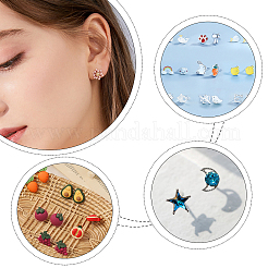 Фурнитура для сережек-гвоздиков из нержавеющей стали 304&nbsp;STAS-UN0006-18P