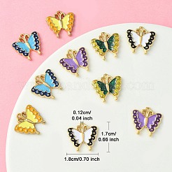 10шт 5 цвета сплава эмалевые подвески&nbsp;ENAM-YW0003-78