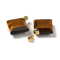 Натуральные подвески для флаконов с тигровым глазом&nbsp;G-Z039-05G-05